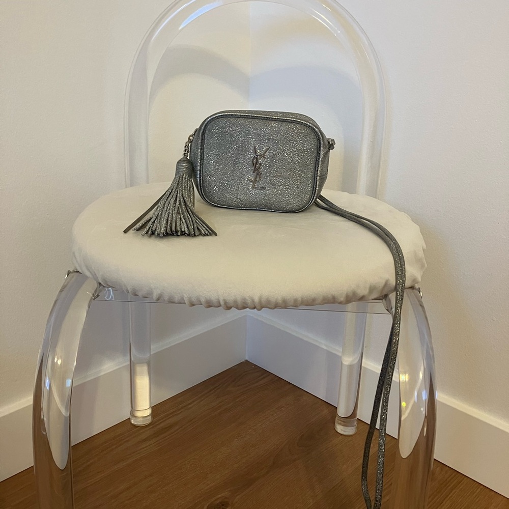 Gently Used Silver YSL Crossbody Bag!